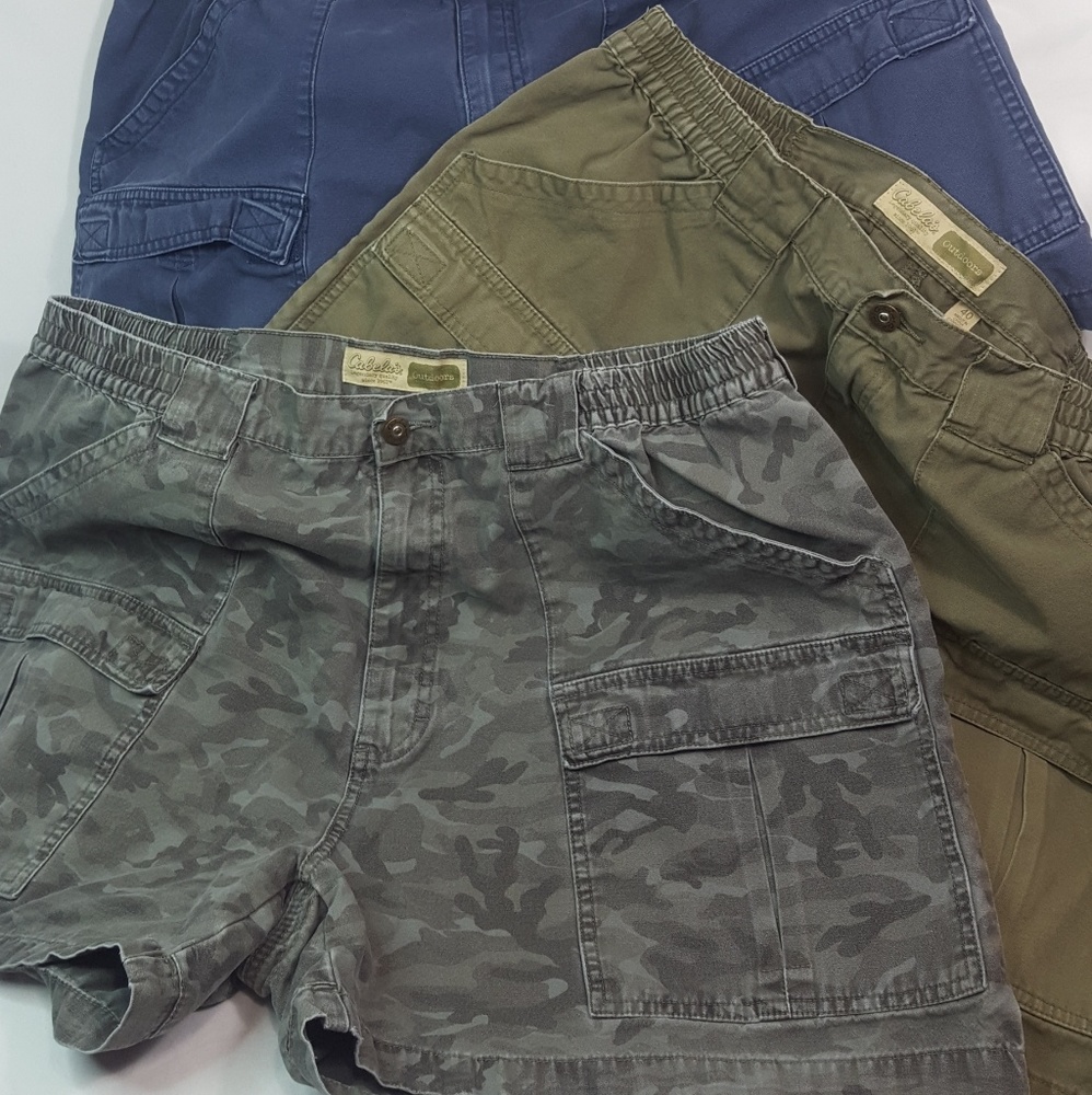 Cabelas lot 3 mens outdoor shorts sz 40/42